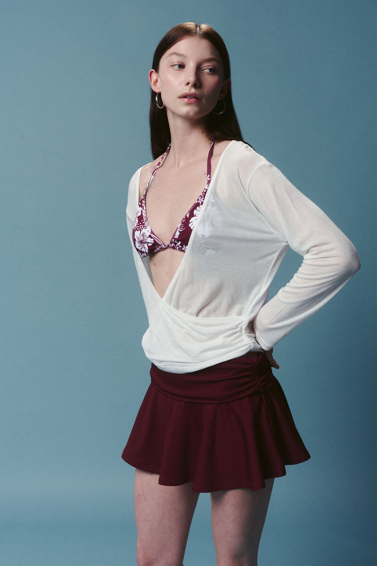 Romy Cover-up Top - Seashell white