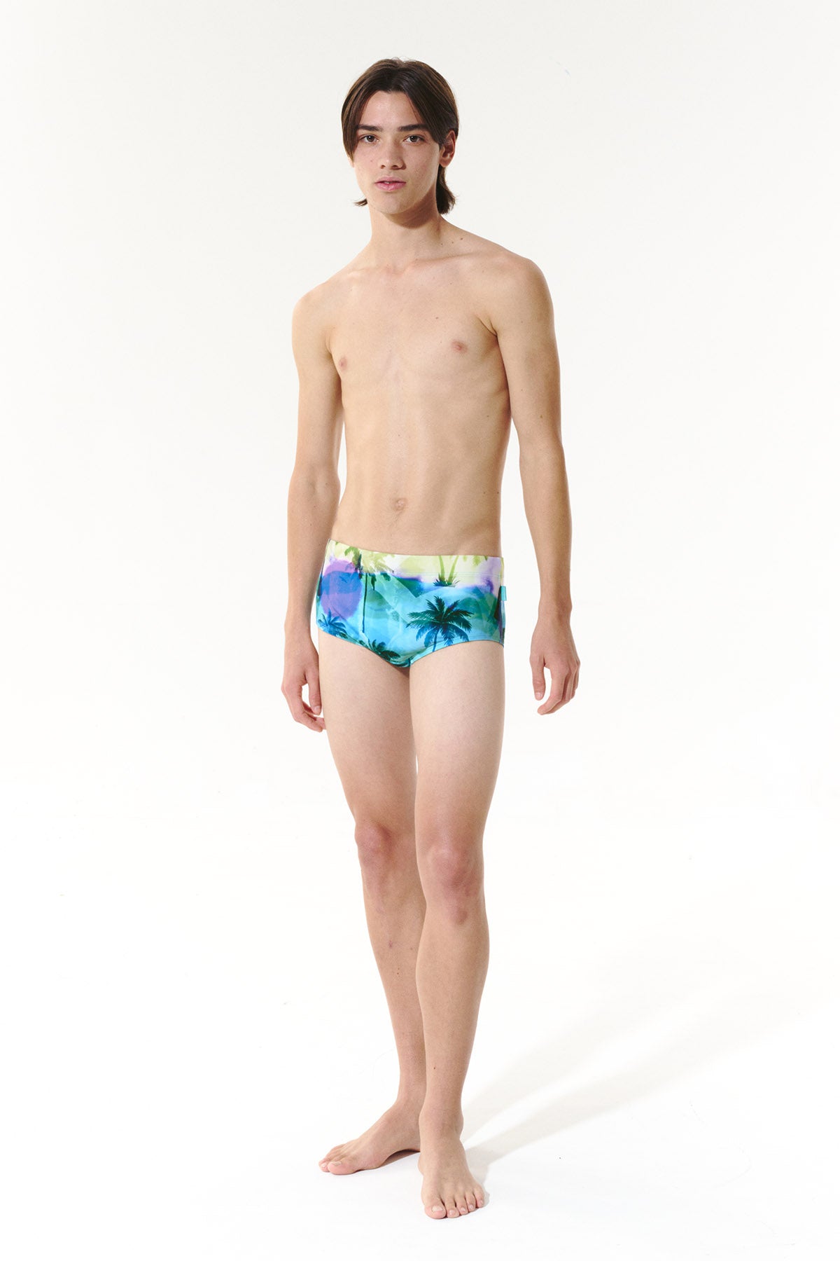 Sunfade Heat Square Leg Swimsuit - Lagoon Aqua