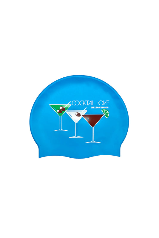 Cocktail Love スイム キャップ - ブルー