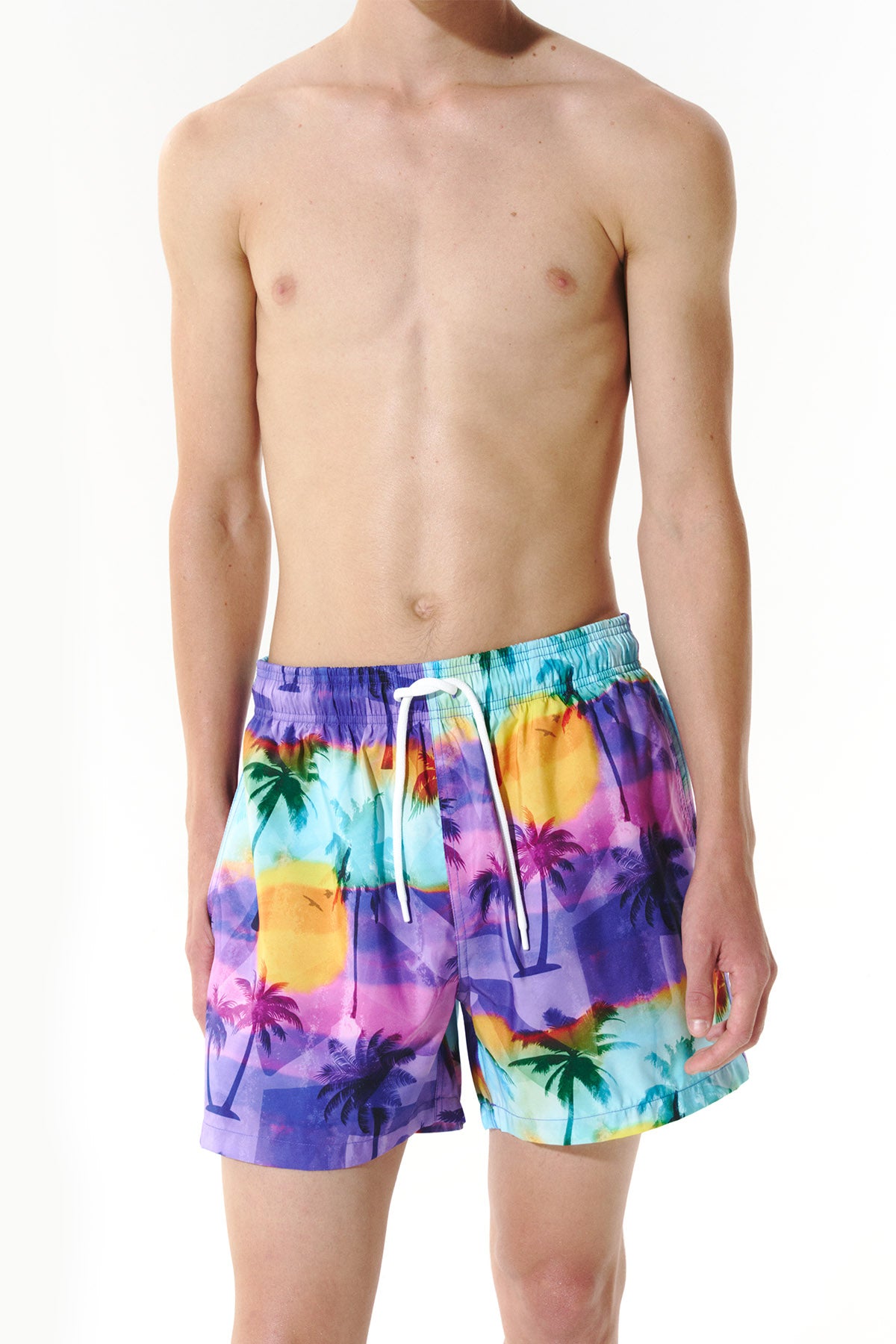 Sunfade Heat Swim Trunks - Dusk Purple
