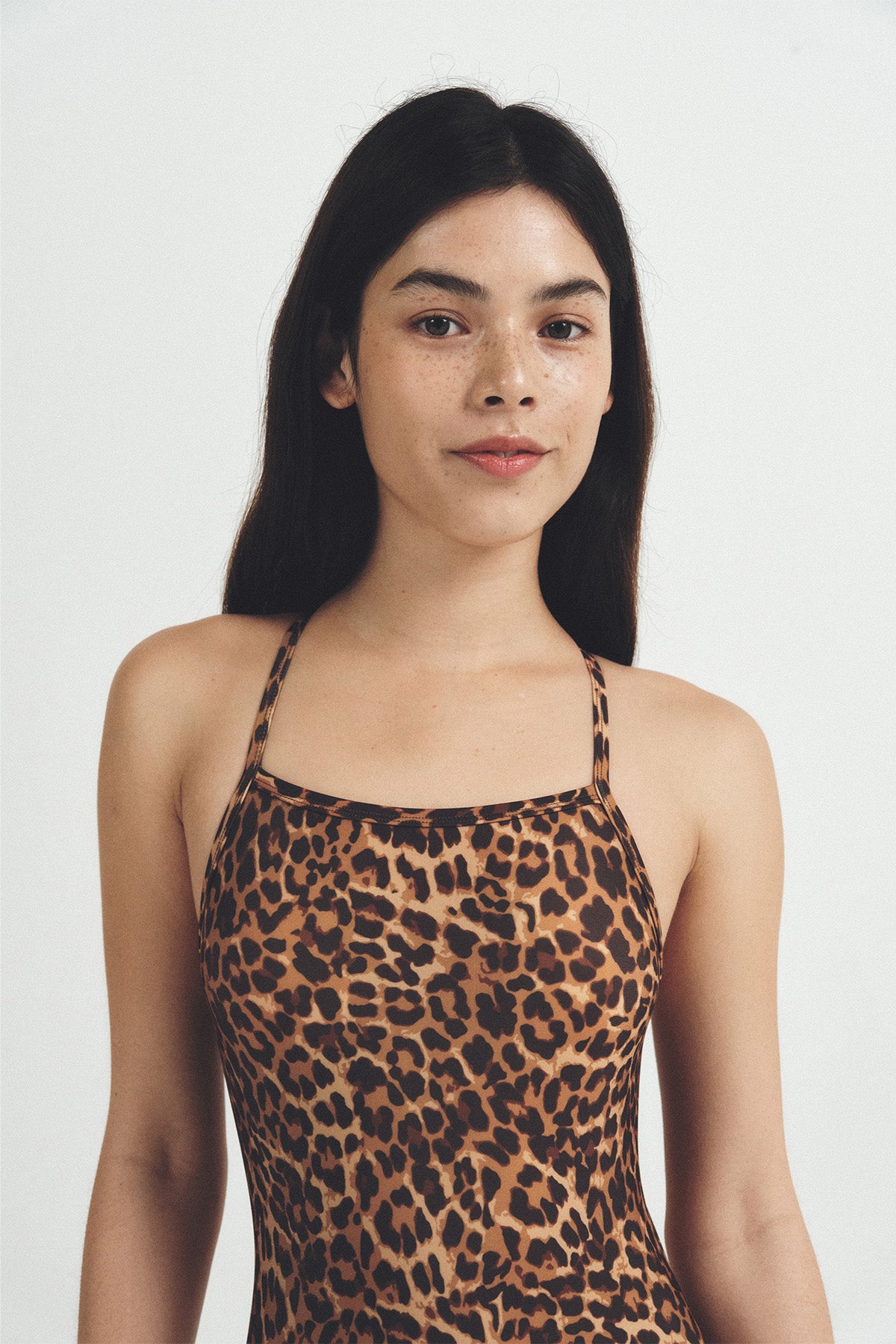 Sienna Leopard swimsuit - Toffee Brown