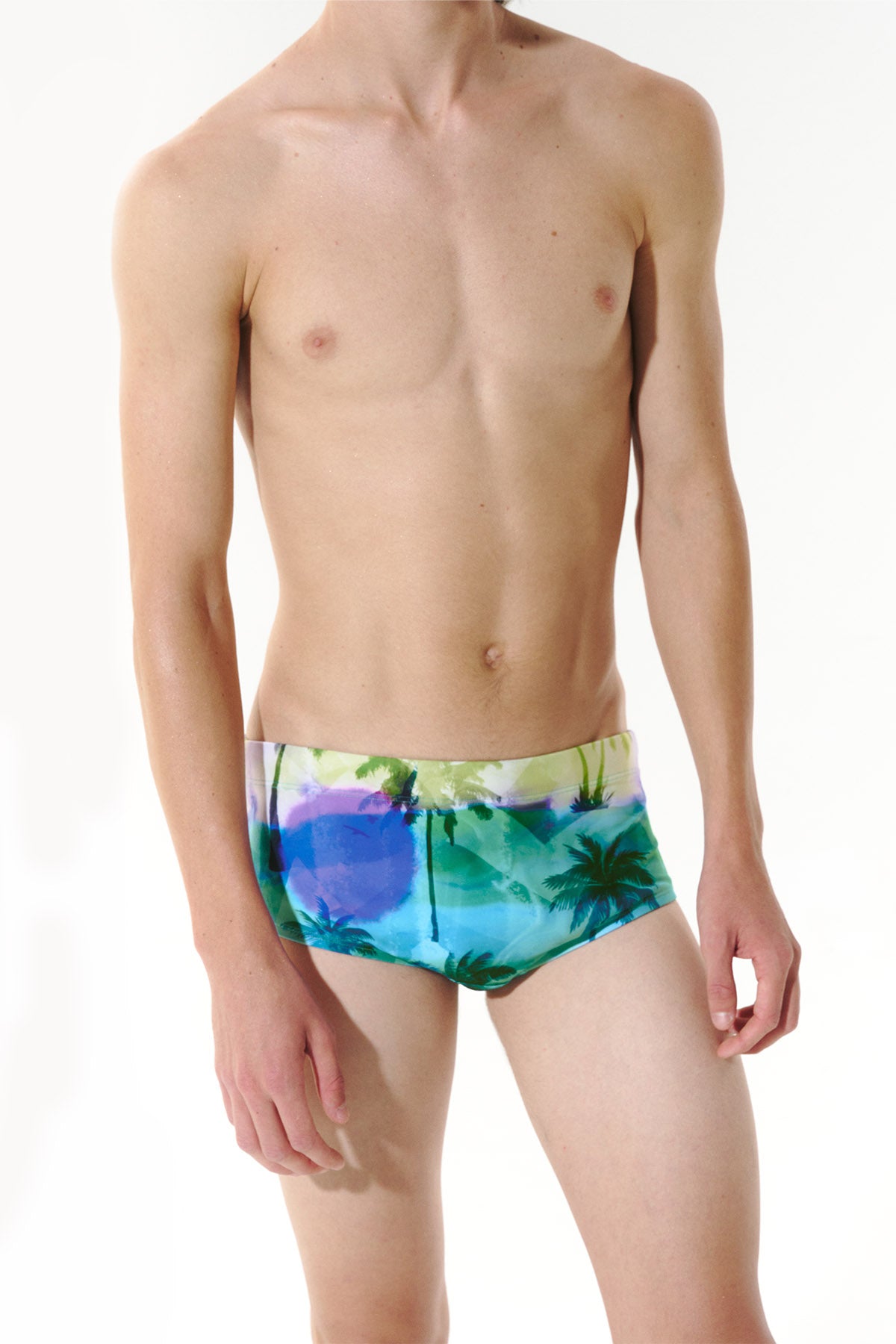 Sunfade Heat Square Leg Swimsuit - Lagoon Aqua