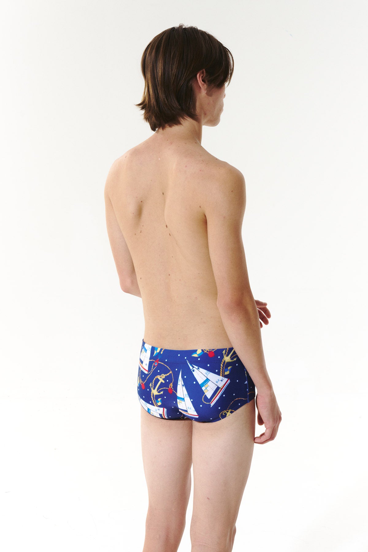 Midnight Sail Square Leg Swimsuit - Starry Navy