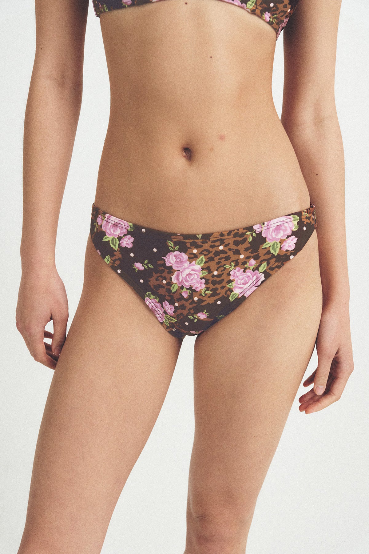 Rosy Leopard BIKINI Bottom - Hazel Kiss