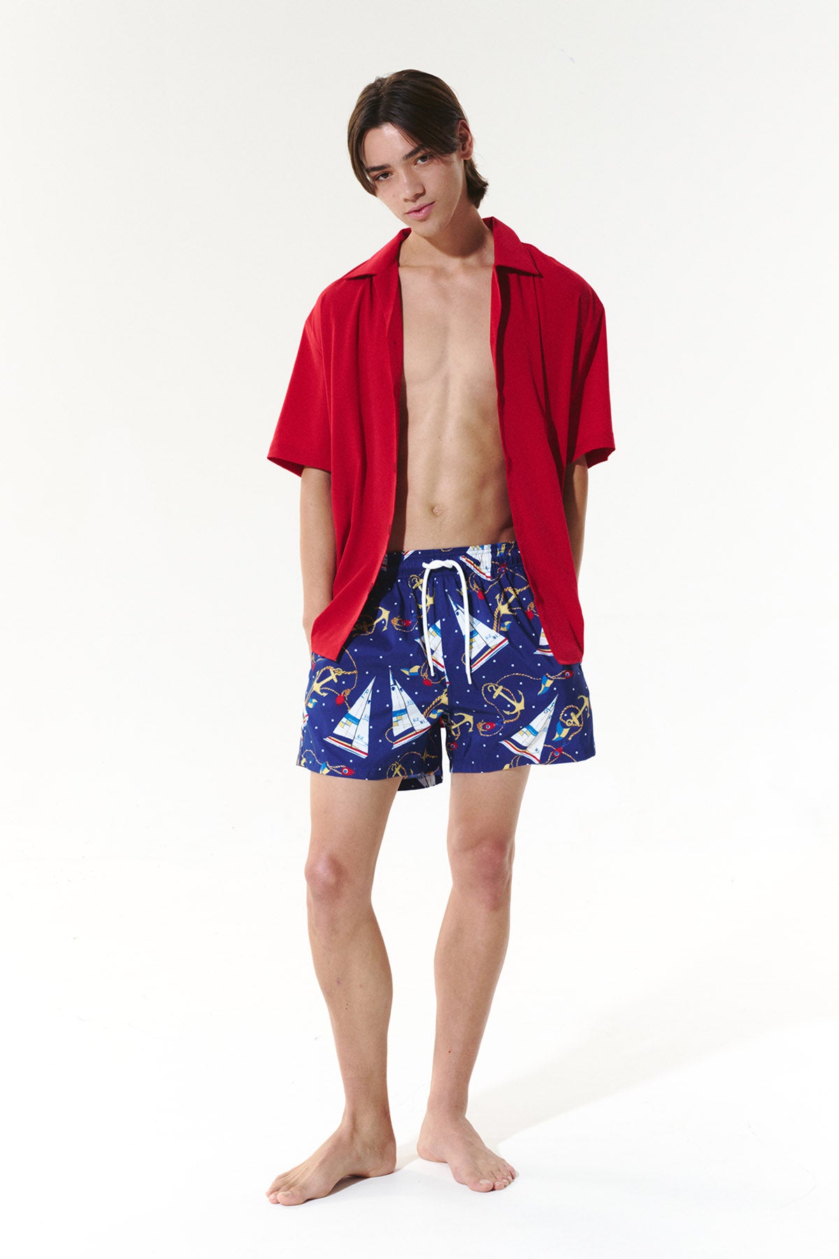 Midnight Sail Swim Trunks - Starry Navy