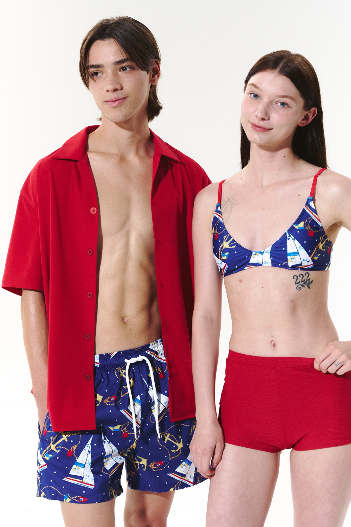 Midnight Sail BIKINI Top - Starry Navy