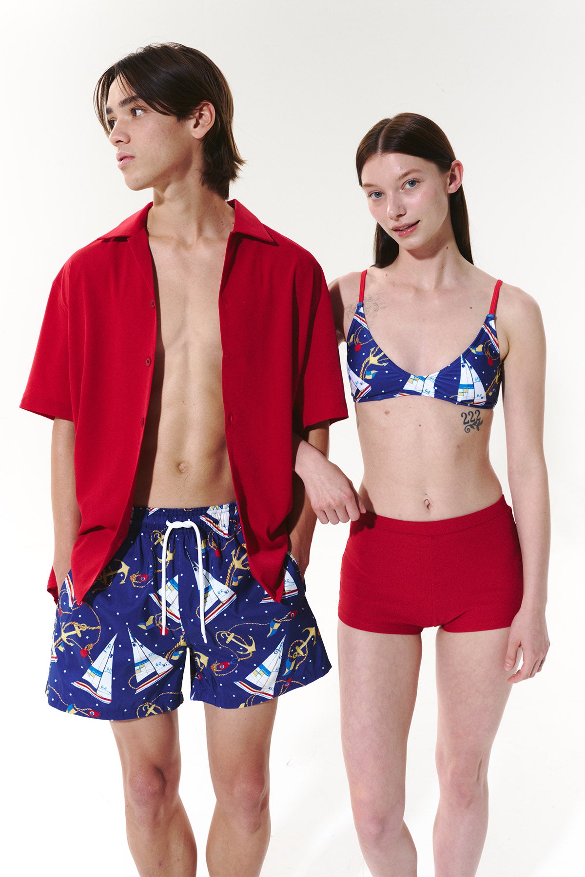 Midnight Sail Swim Trunks - Starry Navy