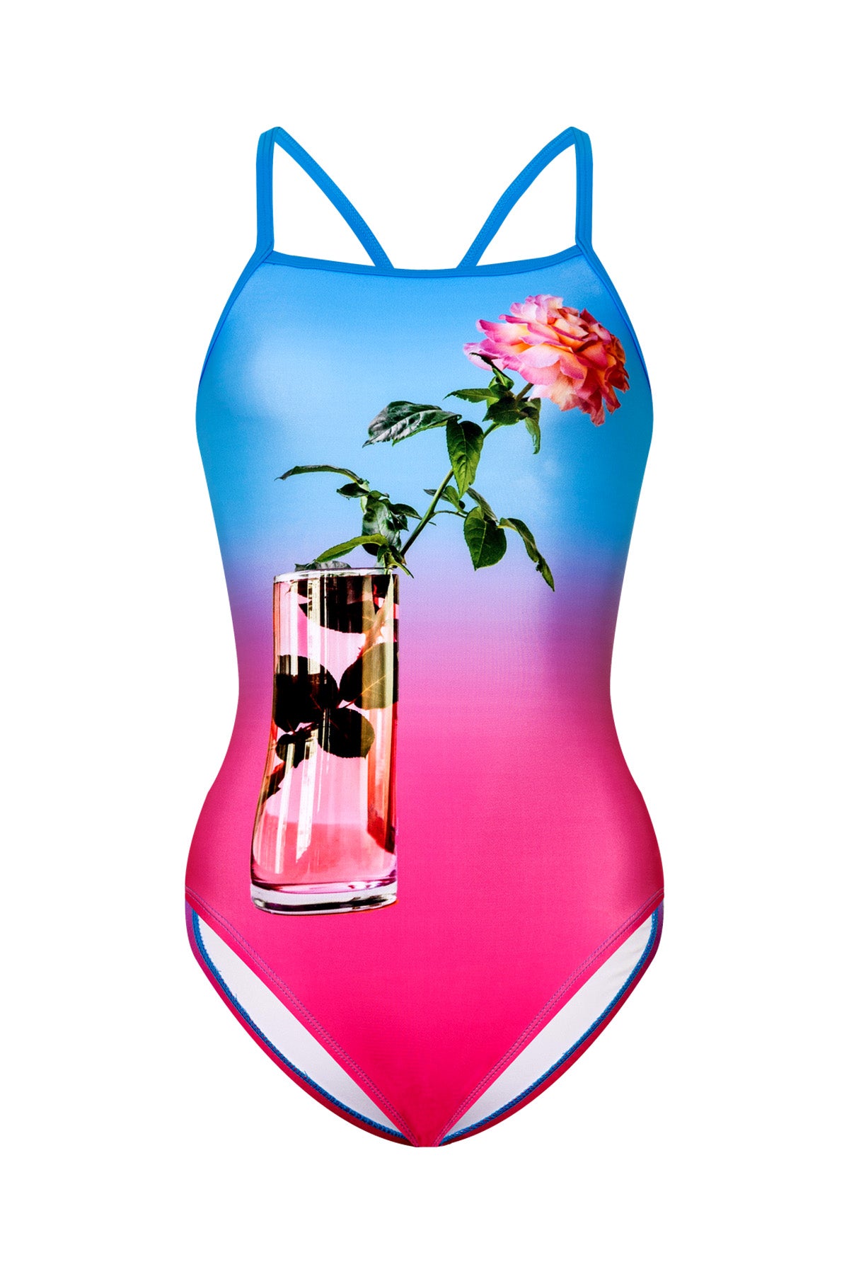 Rose Glow swimsuit - Rosewater Blue