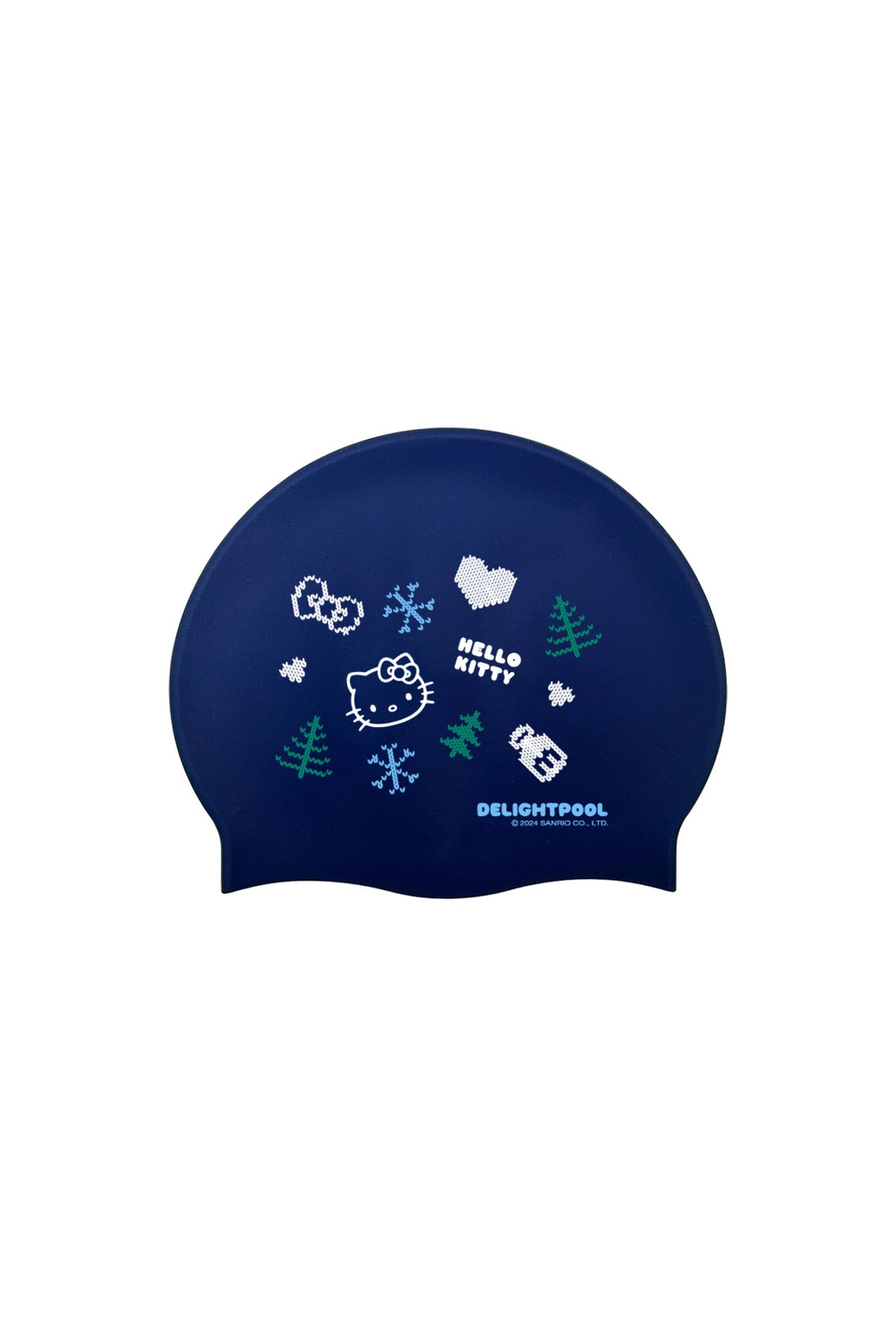 Holiday Sweater Magic swim cap - Navy