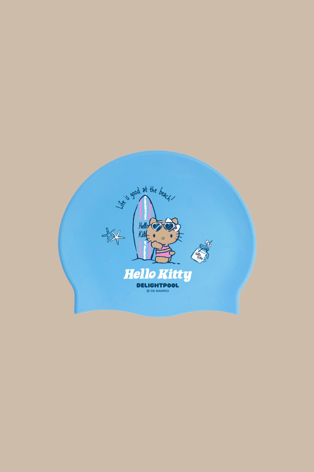 Bonnet de bain I ♥ Swimming - Blanc
