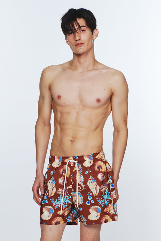 Marine Breeze Swim Trunks - Sandy Brown