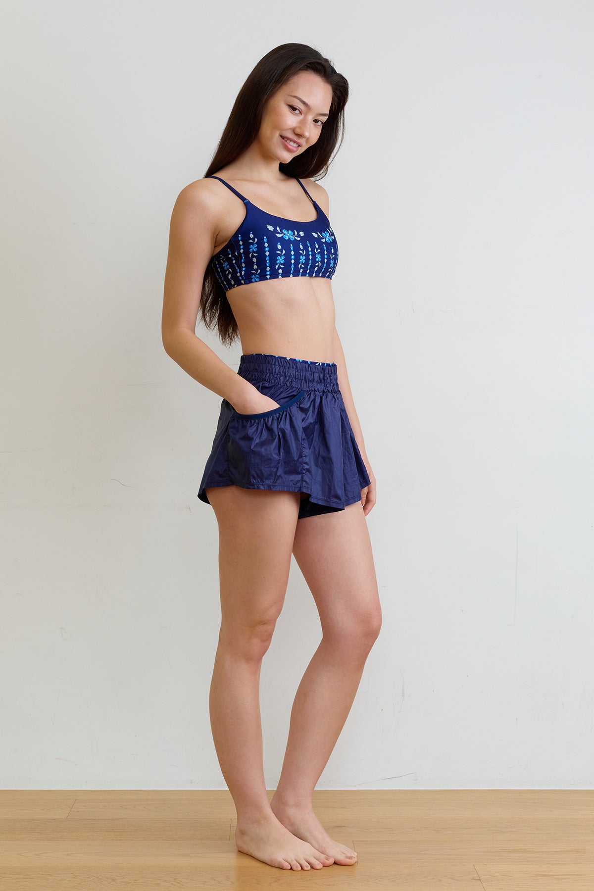 Sapphire Bloom BIKINI Top - Royal Navy