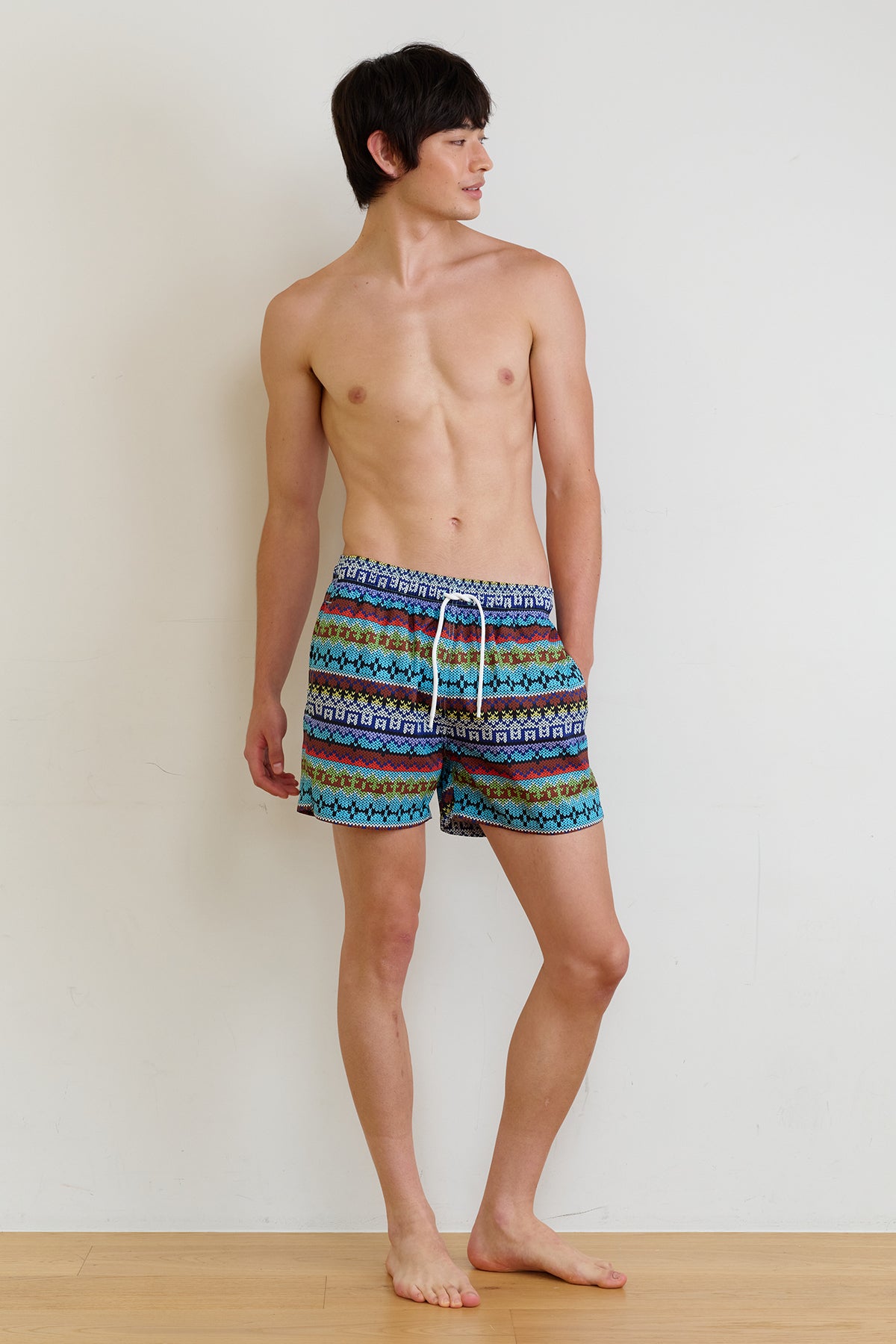 Vintage Fairisle Swim Trunks - Multi