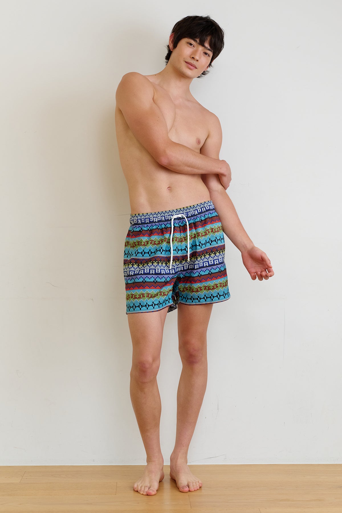 Vintage Fairisle Swim Trunks - Multi