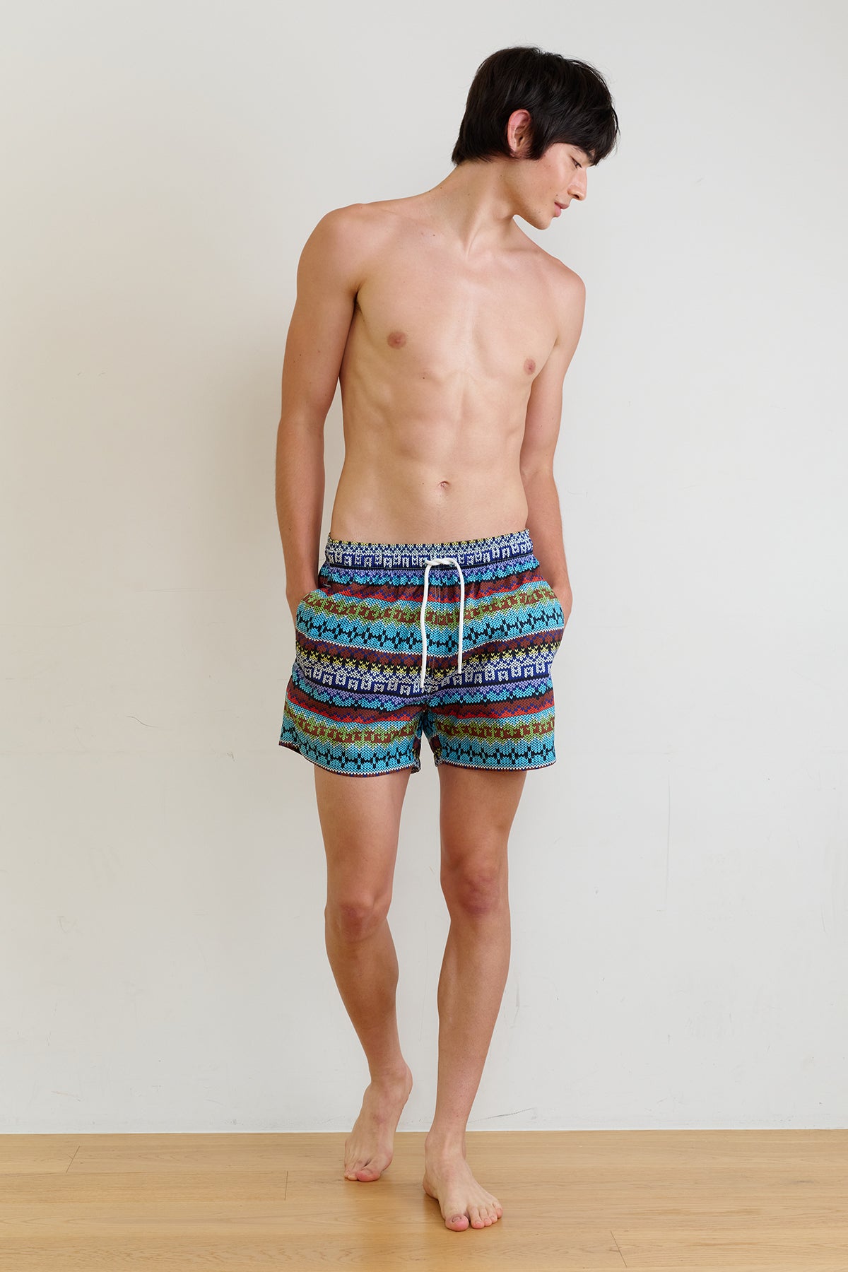 Vintage Fairisle Swim Trunks - Multi