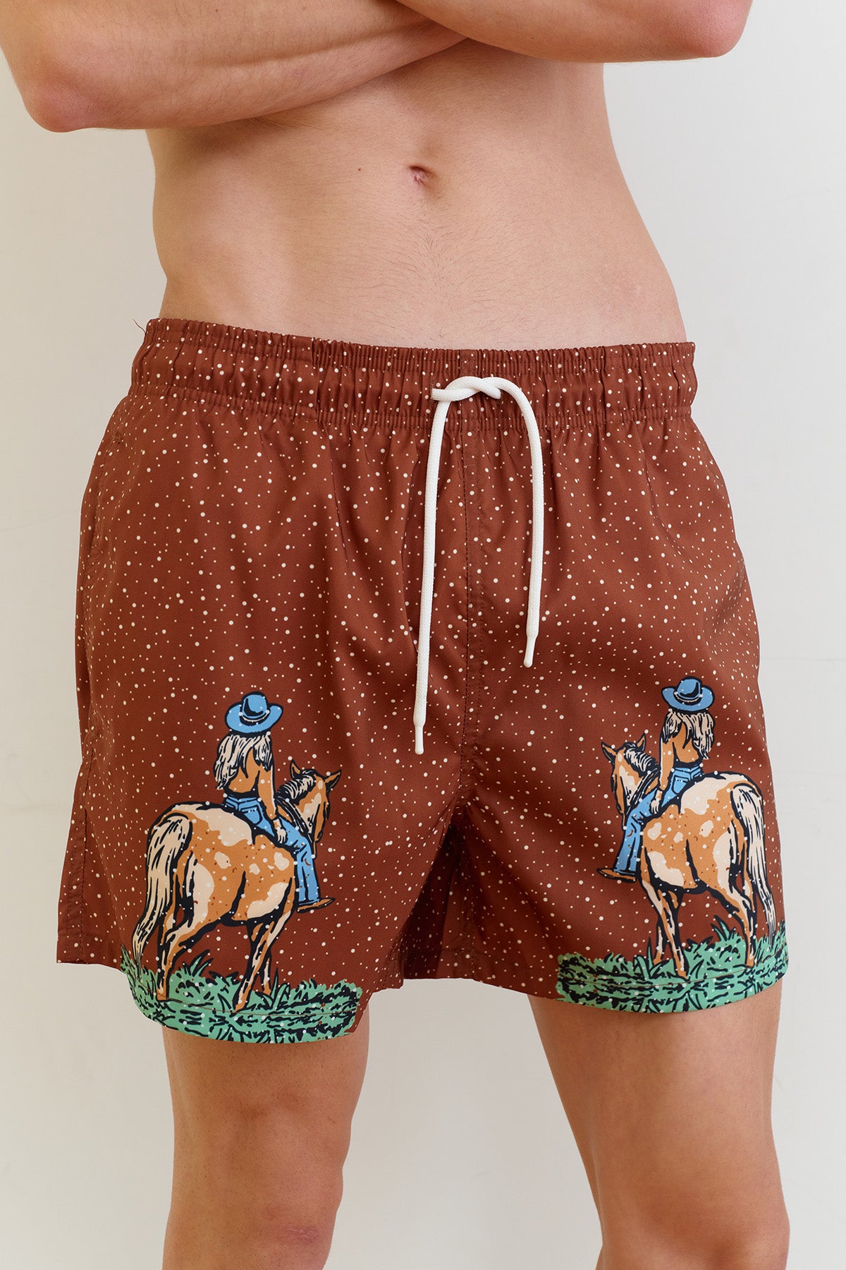 Wild Dreamer Swim Trunks - Caramel Brown