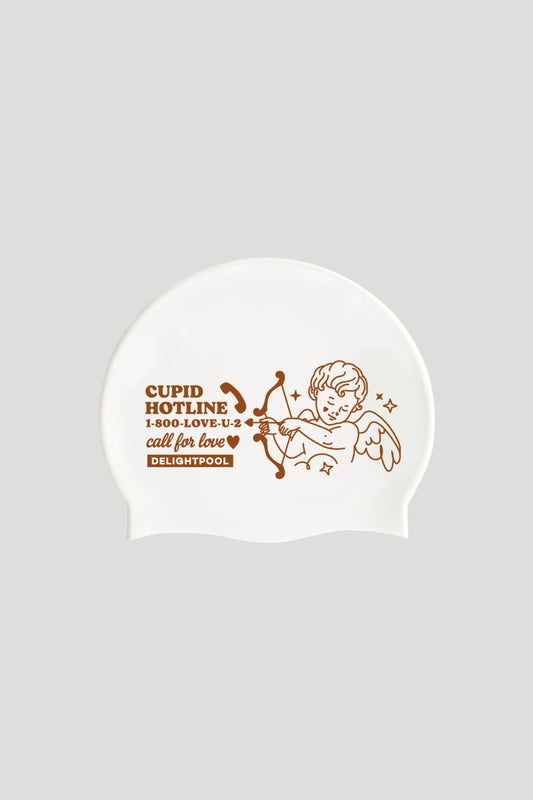 Cupid Hotline : Archer Swim Cap - White