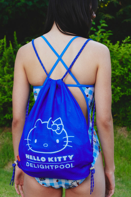 Sac en filet Hello Kitty - Bleu