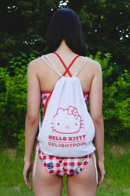 Sac en filet Hello Kitty - Blanc