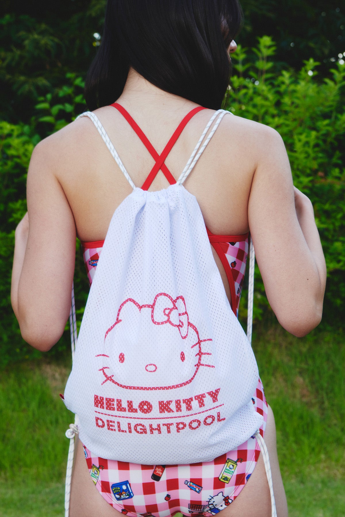 Hello Kitty Mesh Bag - White