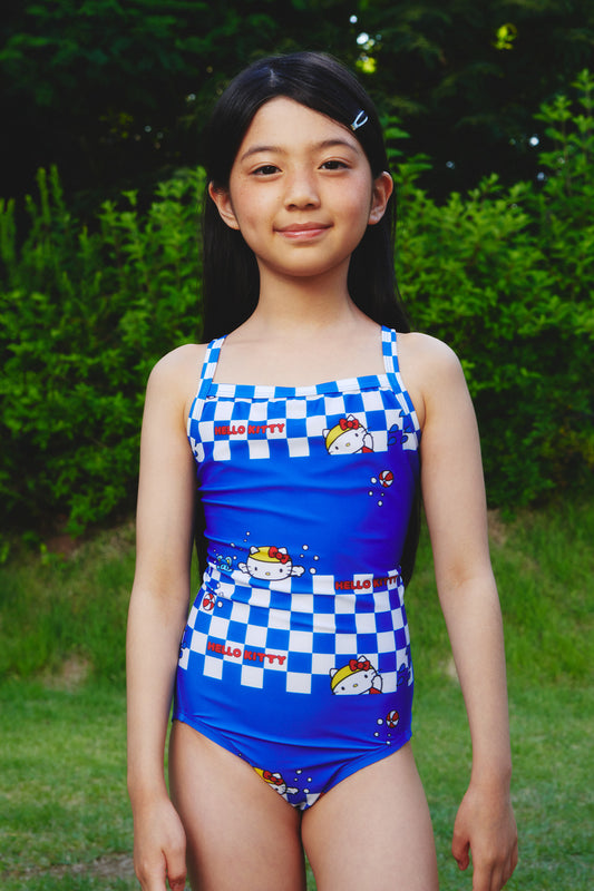 I ♥ Swimming Kids One-piece swimsuit - Blue Wave