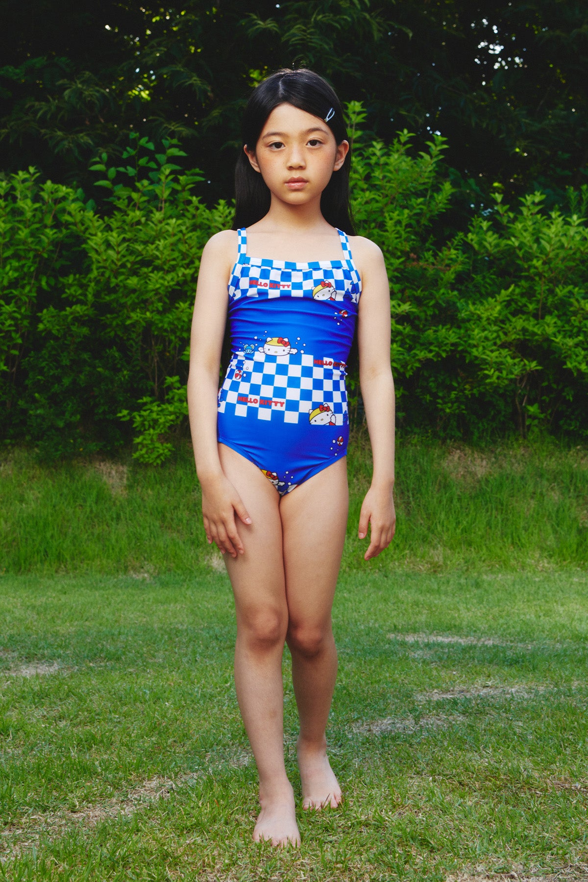 I ♥ Swimming Kids One-piece swimsuit - Blue Wave