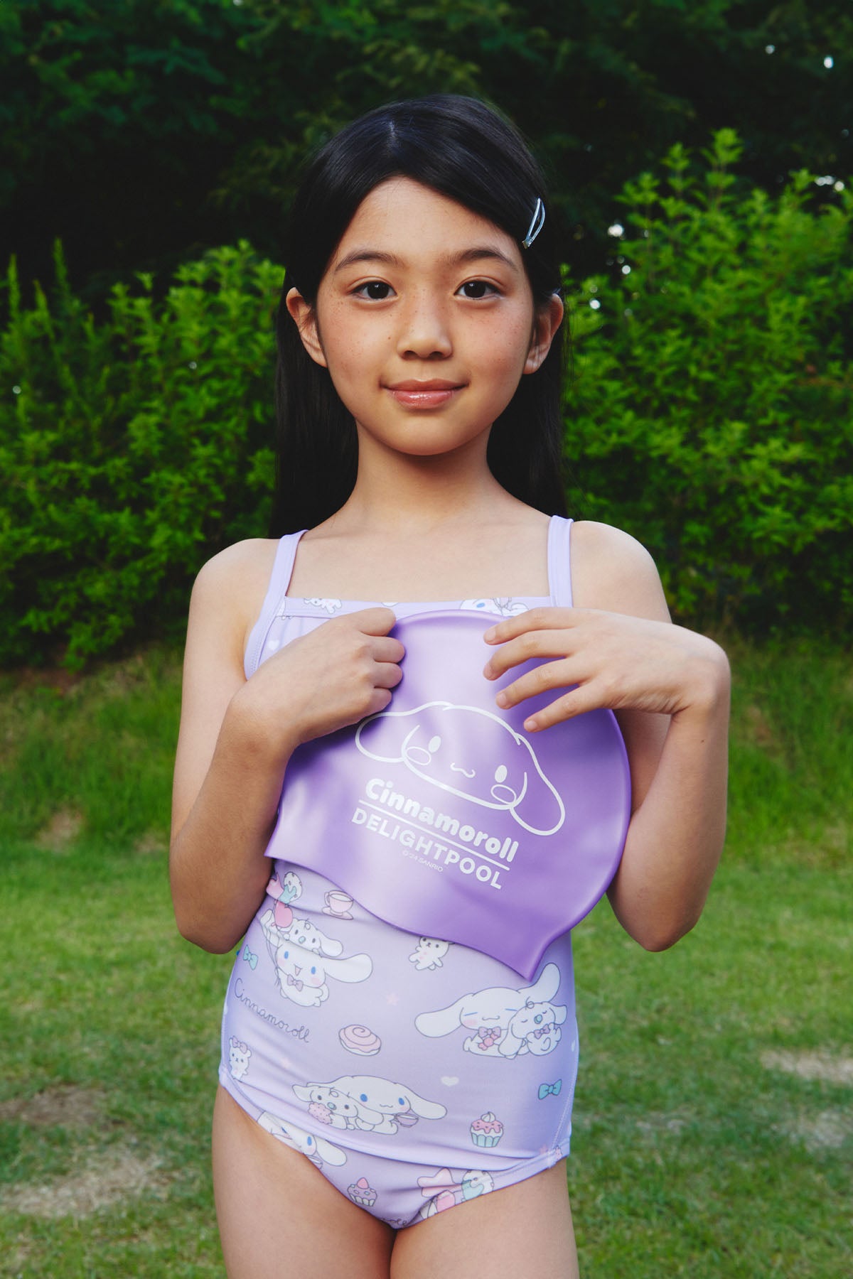 With Milk Kids One-piece swimsuit - Fairy Lilac