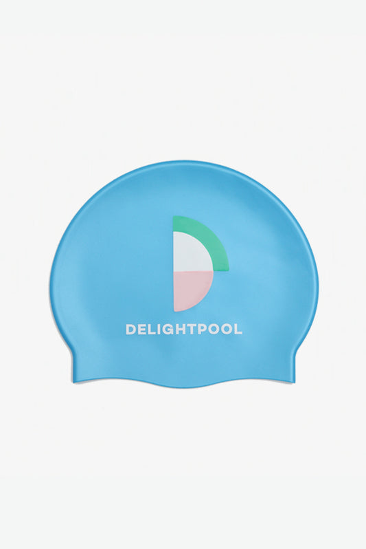 競技用スイムキャップではありません - ブルー