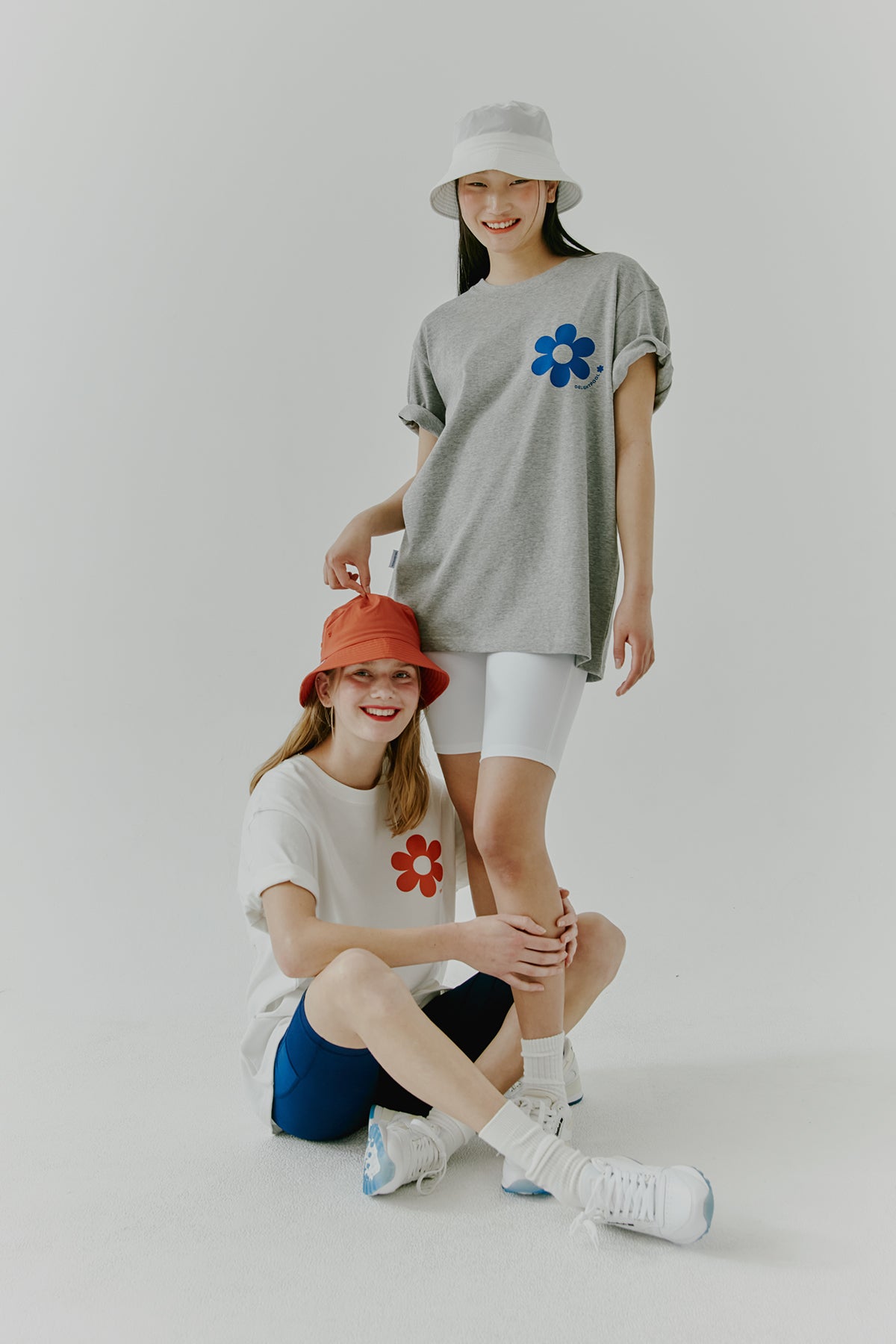 Flower power t-shirts - White
