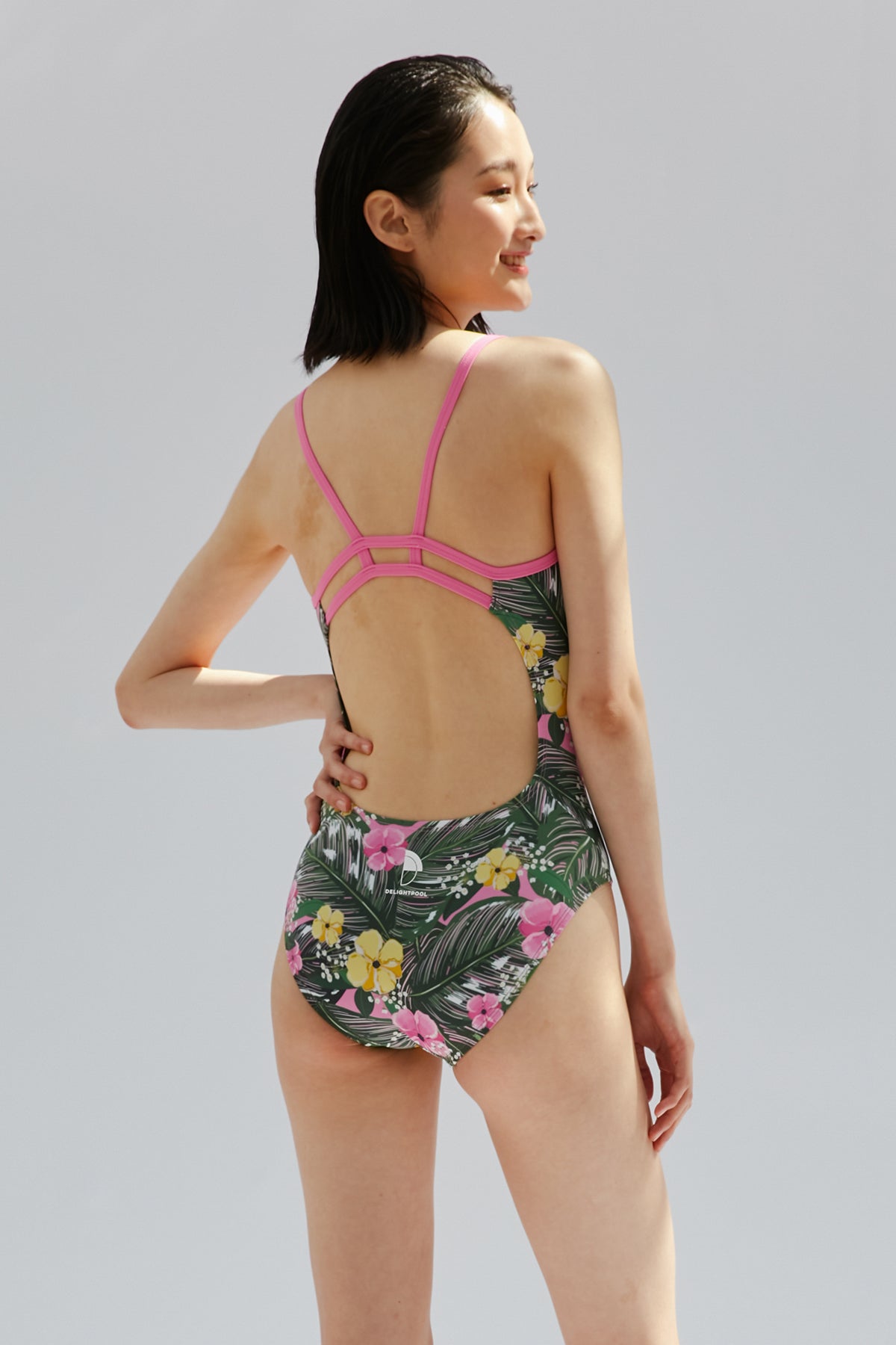 Tropical Forest Swimsuit - Leaf green