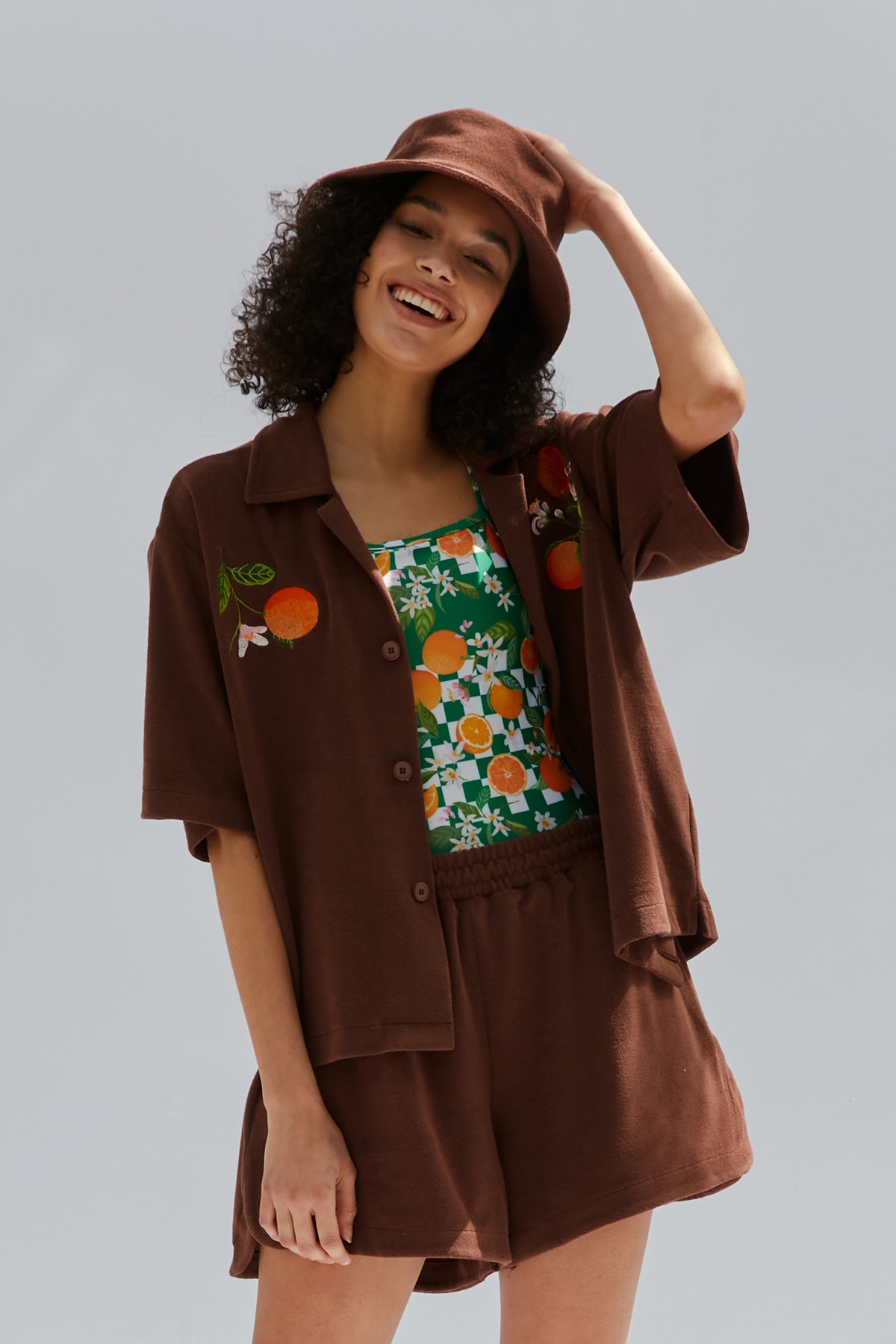 Terry Shirt - Coconut Brown