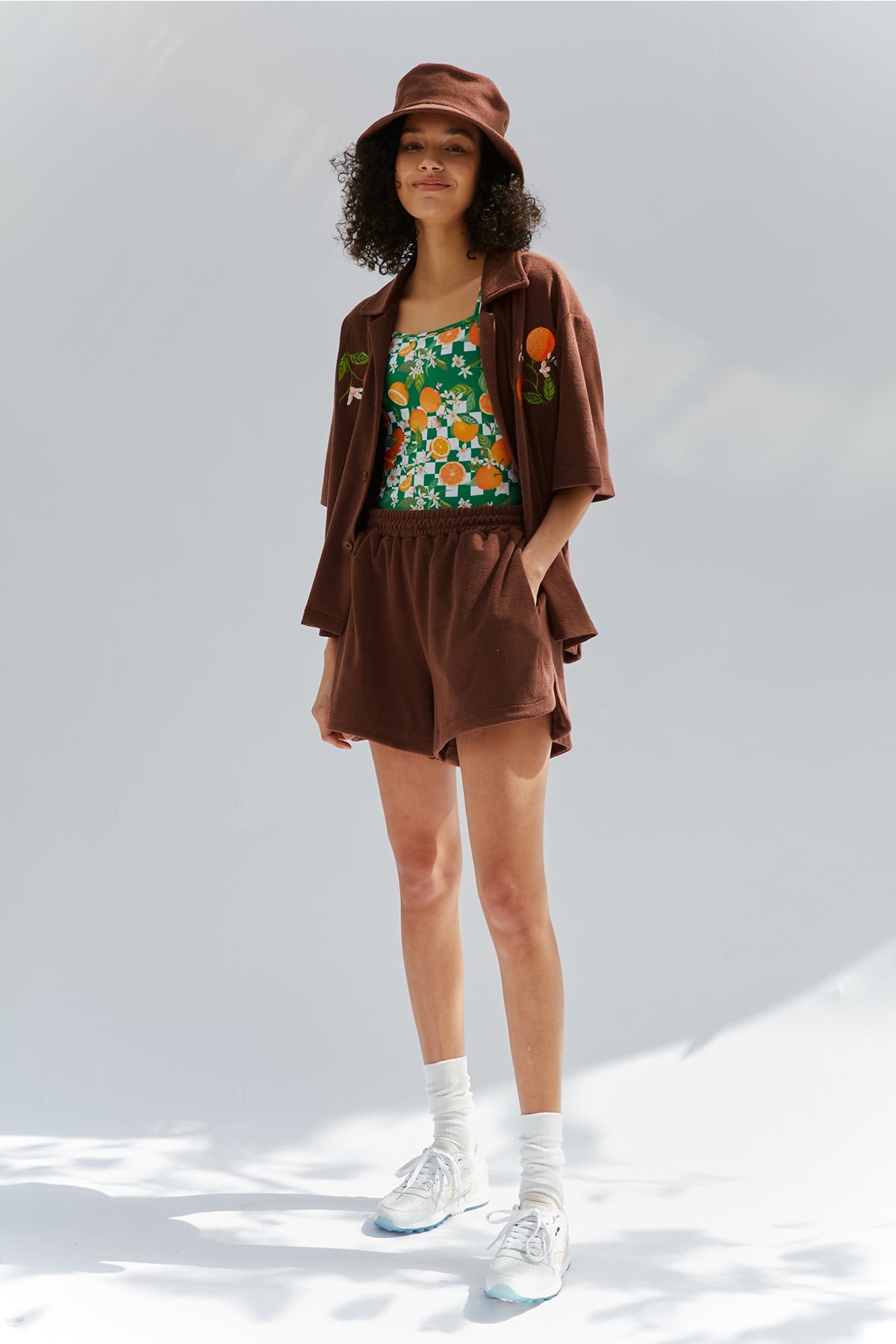 Terry Shorts - Coconut Brown