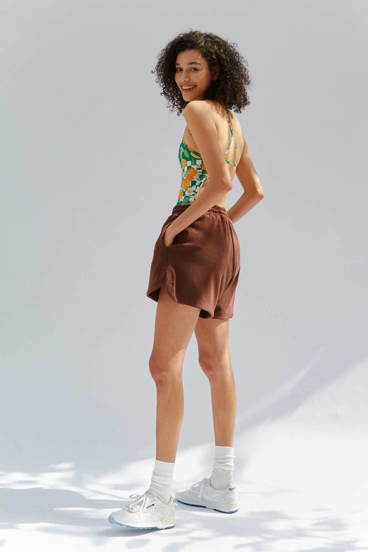 Terry Shorts - Coconut Brown