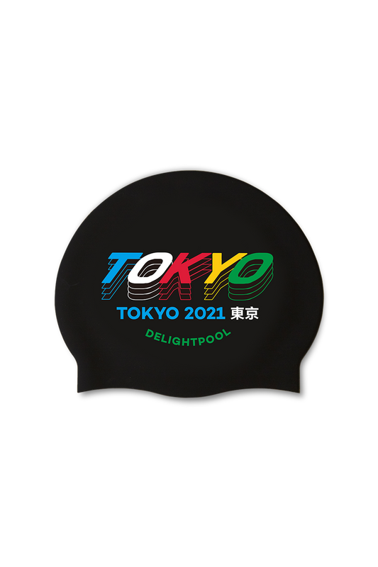 TOKYO 2021 swim cap (Tokyo 2020 Olympic edition) - Black
