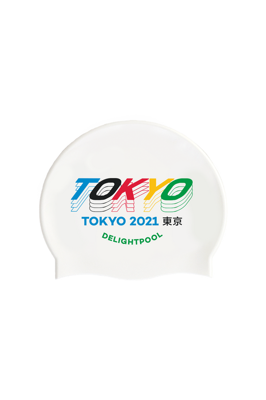 TOKYO 2021 swim cap (Tokyo 2020 Olympic edition) - White