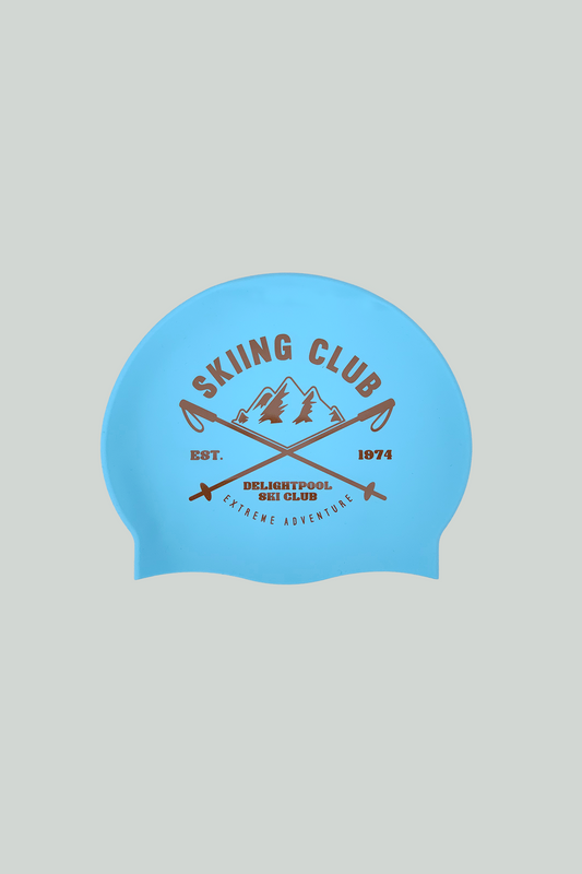 Skiing Club swim cap - Blue