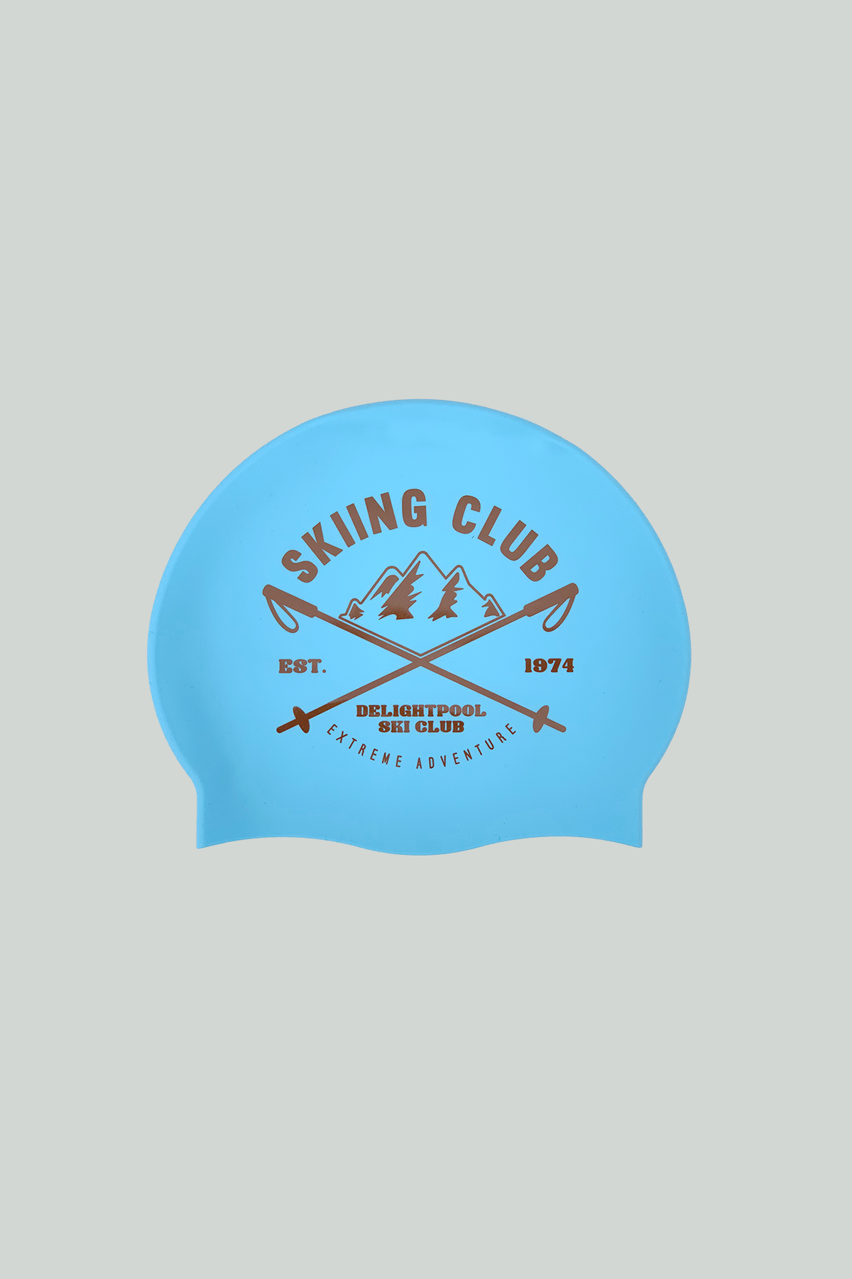 Skiing Club swim cap - Blue