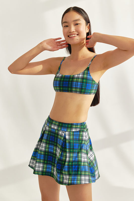 Preppy Swim Skirt  - Classic Green