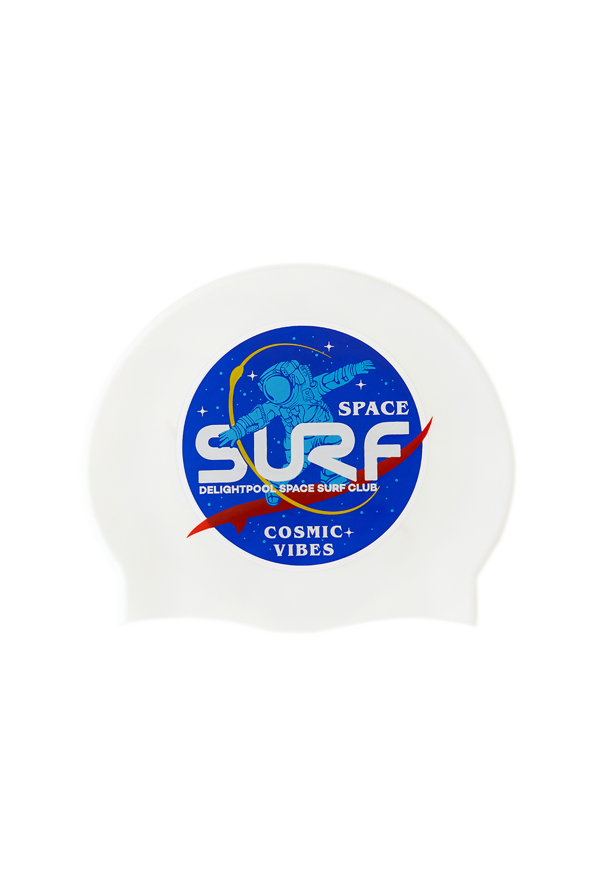 Bonnet de bain DP Space Surf Club - Blanc