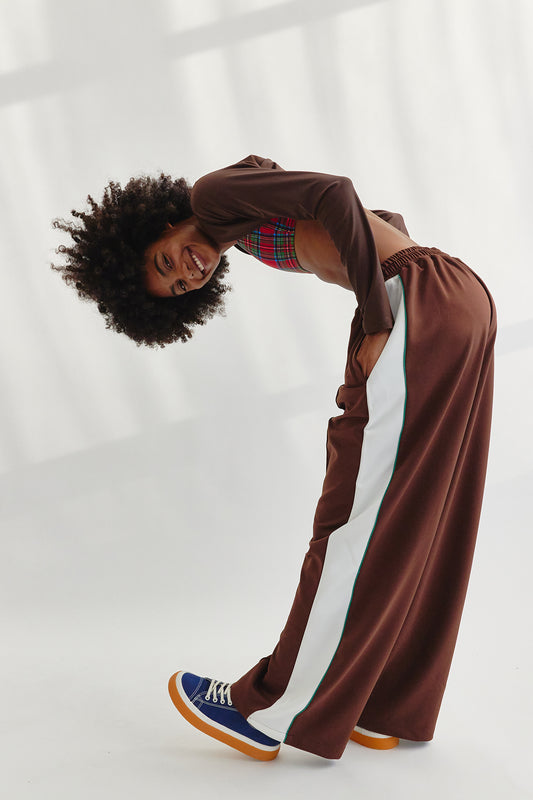 イレブン トラックパンツ - モカブラウン