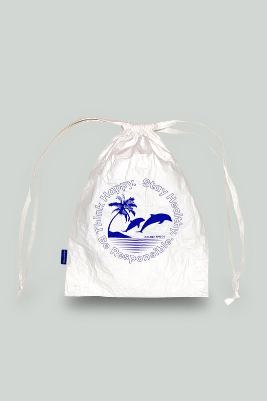 Dolphin twins beach bag - White
