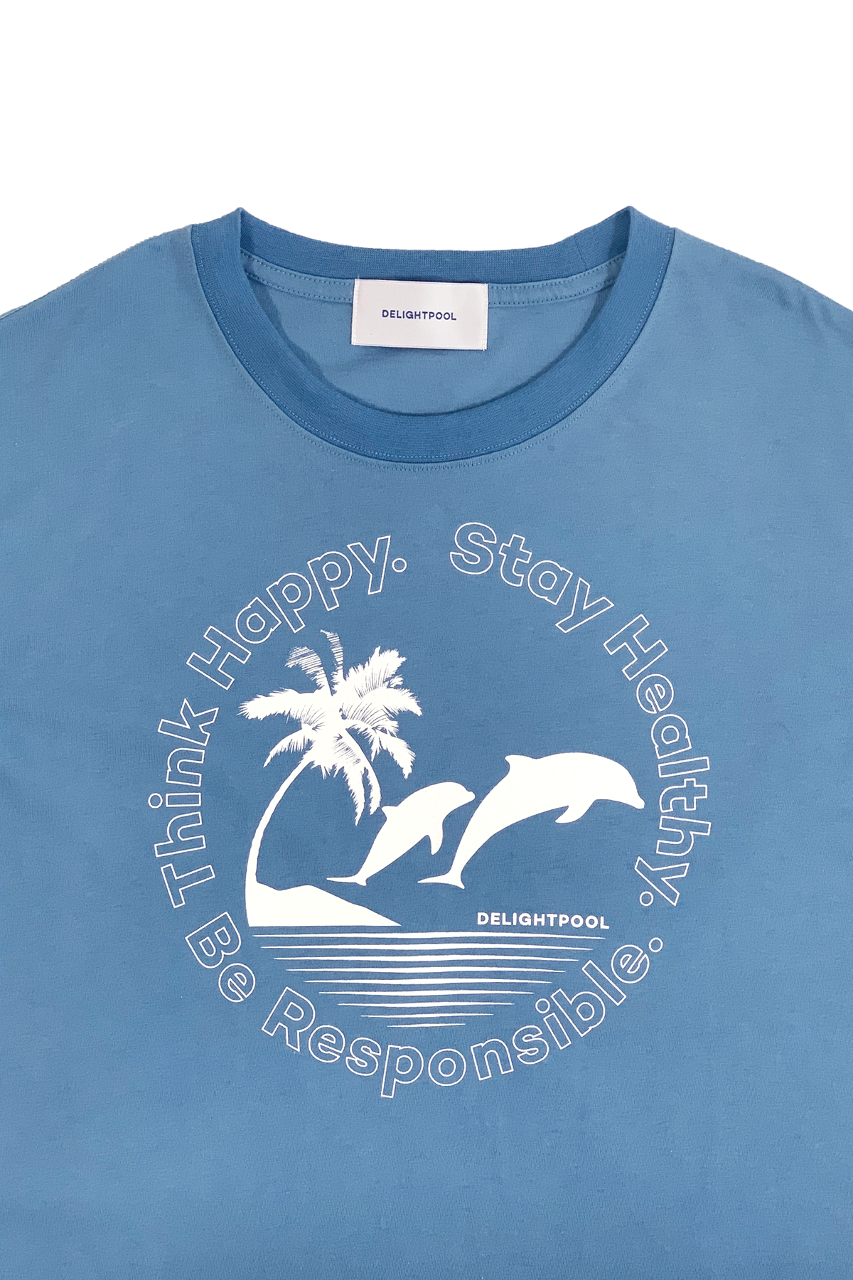 Dolphin Twins T-shirt - Haze Blue