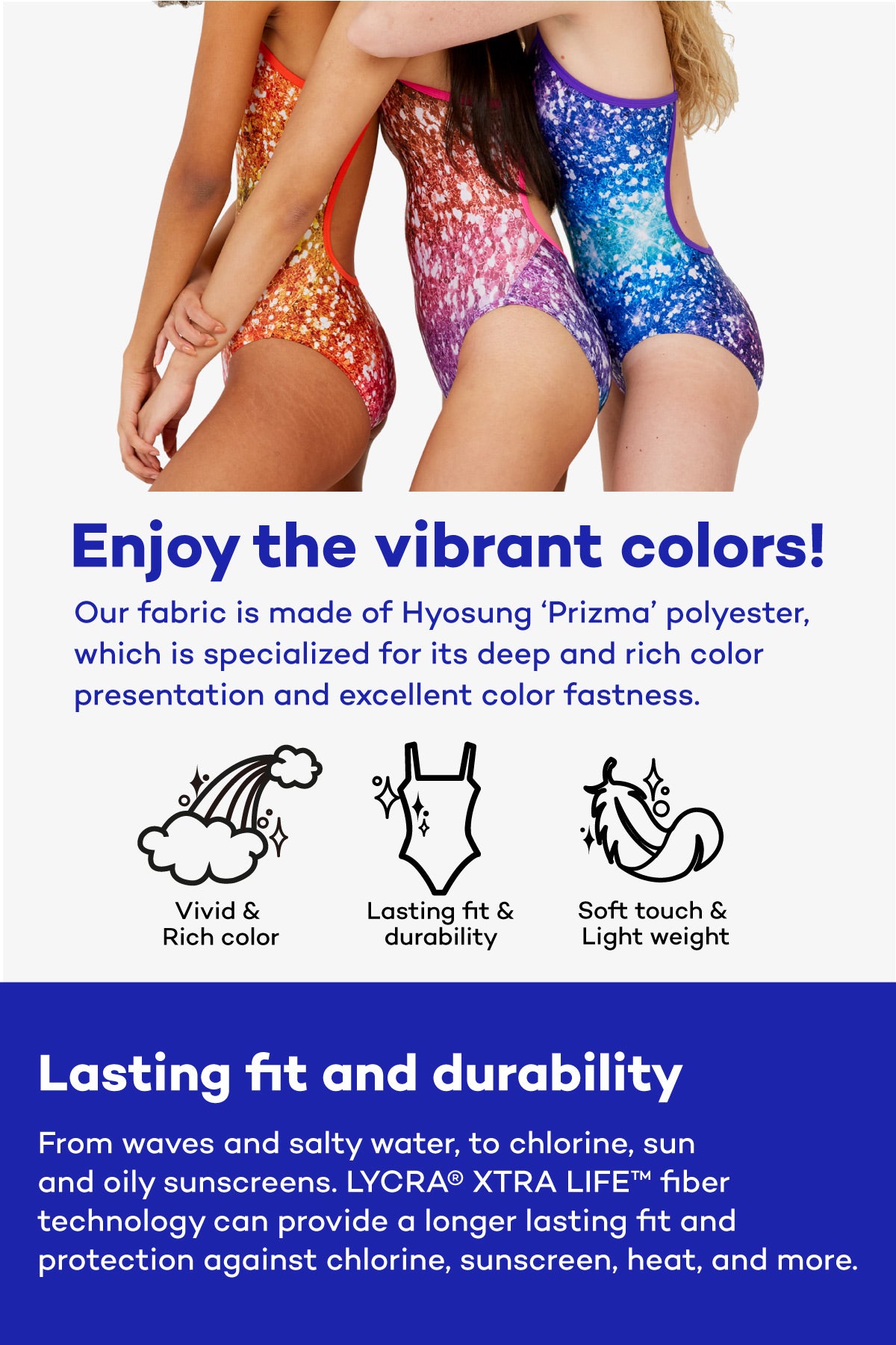 Starry glitter Swimsuit - Mint