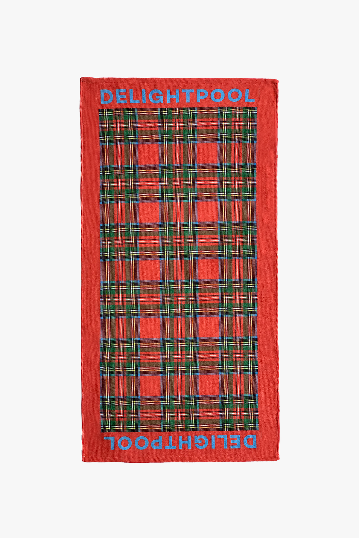 DP tartan check towel - Red